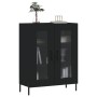 Aparador de madera de ingeniería negro 69,5x34x90 cm de vidaXL, Aparadores - Ref: Foro24-827797, Precio: 92,15 €, Descuento: %