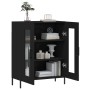 Aparador de madera de ingeniería negro 69,5x34x90 cm de vidaXL, Aparadores - Ref: Foro24-827797, Precio: 92,15 €, Descuento: %
