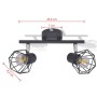 Foco con 2 bombillas de filamento LED estilo industrial negro