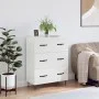 Hochglanzweißes Sperrholz-Sideboard 69,5 x 34 x 90 cm von vidaXL, Sideboards - Ref: Foro24-827846, Preis: 101,19 €, Rabatt: %