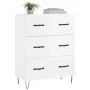 Hochglanzweißes Sperrholz-Sideboard 69,5 x 34 x 90 cm von vidaXL, Sideboards - Ref: Foro24-827846, Preis: 101,19 €, Rabatt: %