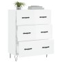 Hochglanzweißes Sperrholz-Sideboard 69,5 x 34 x 90 cm von vidaXL, Sideboards - Ref: Foro24-827846, Preis: 102,44 €, Rabatt: %