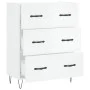 Hochglanzweißes Sperrholz-Sideboard 69,5 x 34 x 90 cm von vidaXL, Sideboards - Ref: Foro24-827846, Preis: 101,19 €, Rabatt: %