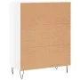 Hochglanzweißes Sperrholz-Sideboard 69,5 x 34 x 90 cm von vidaXL, Sideboards - Ref: Foro24-827846, Preis: 101,19 €, Rabatt: %
