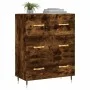 Sideboard aus geräuchertem Eichenholzwerkstoff, 69,5 x 34 x 90 cm von vidaXL, Sideboards - Ref: Foro24-827833, Preis: 93,93 €...