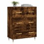 Sideboard aus geräuchertem Eichenholzwerkstoff, 69,5 x 34 x 90 cm von vidaXL, Sideboards - Ref: Foro24-827833, Preis: 95,14 €...