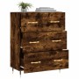 Sideboard aus geräuchertem Eichenholzwerkstoff, 69,5 x 34 x 90 cm von vidaXL, Sideboards - Ref: Foro24-827833, Preis: 95,14 €...