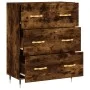 Sideboard aus geräuchertem Eichenholzwerkstoff, 69,5 x 34 x 90 cm von vidaXL, Sideboards - Ref: Foro24-827833, Preis: 93,93 €...