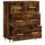 Sideboard aus geräuchertem Eichenholzwerkstoff, 69,5 x 34 x 90 cm von vidaXL, Sideboards - Ref: Foro24-827833, Preis: 95,14 €...