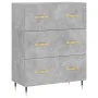 Engineered wood sideboard in concrete grey 69.5x34x90 cm by vidaXL, Sideboards - Ref: Foro24-827832, Price: 67,59 €, Discount: %