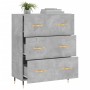 Engineered wood sideboard in concrete grey 69.5x34x90 cm by vidaXL, Sideboards - Ref: Foro24-827832, Price: 68,11 €, Discount: %