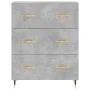 Engineered wood sideboard in concrete grey 69.5x34x90 cm by vidaXL, Sideboards - Ref: Foro24-827832, Price: 67,59 €, Discount: %