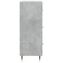 Engineered wood sideboard in concrete grey 69.5x34x90 cm by vidaXL, Sideboards - Ref: Foro24-827832, Price: 67,59 €, Discount: %