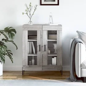 Sonoma gray engineered wood sideboard 69.5x34x90 cm by vidaXL, Sideboards - Ref: Foro24-827802, Price: 91,31 €, Discount: %