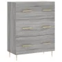 Sonoma gray engineered wood sideboard 69.5x34x90 cm by vidaXL, Sideboards - Ref: Foro24-827842, Price: 97,54 €, Discount: %