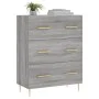 Sonoma gray engineered wood sideboard 69.5x34x90 cm by vidaXL, Sideboards - Ref: Foro24-827842, Price: 97,54 €, Discount: %
