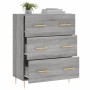 Aparador de madera de ingeniería gris Sonoma 69,5x34x90 cm de vidaXL, Aparadores - Ref: Foro24-827842, Precio: 98,65 €, Descu...
