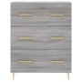 Aparador de madera de ingeniería gris Sonoma 69,5x34x90 cm de vidaXL, Aparadores - Ref: Foro24-827842, Precio: 98,65 €, Descu...