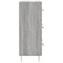 Sonoma gray engineered wood sideboard 69.5x34x90 cm by vidaXL, Sideboards - Ref: Foro24-827842, Price: 97,54 €, Discount: %