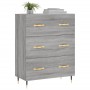 Aparador de madera de ingeniería gris Sonoma 69,5x34x90 cm de vidaXL, Aparadores - Ref: Foro24-827834, Precio: 95,61 €, Descu...