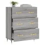 Aparador de madera de ingeniería gris Sonoma 69,5x34x90 cm de vidaXL, Aparadores - Ref: Foro24-827834, Precio: 94,53 €, Descu...