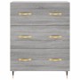 Aparador de madera de ingeniería gris Sonoma 69,5x34x90 cm de vidaXL, Aparadores - Ref: Foro24-827834, Precio: 95,61 €, Descu...