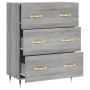 Aparador de madera de ingeniería gris Sonoma 69,5x34x90 cm de vidaXL, Aparadores - Ref: Foro24-827834, Precio: 94,53 €, Descu...