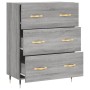 Aparador de madera de ingeniería gris Sonoma 69,5x34x90 cm de vidaXL, Aparadores - Ref: Foro24-827834, Precio: 95,61 €, Descu...