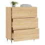Sonoma Oak Engineered Wood Sideboard 69.5x34x90 cm by vidaXL, Sideboards - Ref: Foro24-827831, Price: 92,32 €, Discount: %