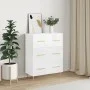 Hochglanzweißes Sperrholz-Sideboard 69,5 x 34 x 90 cm von vidaXL, Sideboards - Ref: Foro24-827838, Preis: 111,44 €, Rabatt: %