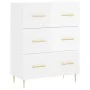 Hochglanzweißes Sperrholz-Sideboard 69,5 x 34 x 90 cm von vidaXL, Sideboards - Ref: Foro24-827838, Preis: 111,44 €, Rabatt: %