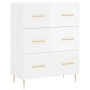 Hochglanzweißes Sperrholz-Sideboard 69,5 x 34 x 90 cm von vidaXL, Sideboards - Ref: Foro24-827838, Preis: 112,94 €, Rabatt: %
