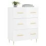 Hochglanzweißes Sperrholz-Sideboard 69,5 x 34 x 90 cm von vidaXL, Sideboards - Ref: Foro24-827838, Preis: 111,44 €, Rabatt: %