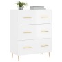 Hochglanzweißes Sperrholz-Sideboard 69,5 x 34 x 90 cm von vidaXL, Sideboards - Ref: Foro24-827838, Preis: 112,94 €, Rabatt: %