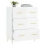 Hochglanzweißes Sperrholz-Sideboard 69,5 x 34 x 90 cm von vidaXL, Sideboards - Ref: Foro24-827838, Preis: 111,44 €, Rabatt: %