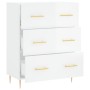 Hochglanzweißes Sperrholz-Sideboard 69,5 x 34 x 90 cm von vidaXL, Sideboards - Ref: Foro24-827838, Preis: 112,94 €, Rabatt: %