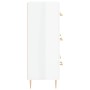 Aparador de madera contrachapada blanco brillante 69,5x34x90 cm de vidaXL, Aparadores - Ref: Foro24-827838, Precio: 120,85 €,...