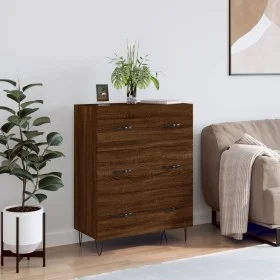 Engineered wood brown oak sideboard 69.5x34x90 cm by vidaXL, Sideboards - Ref: Foro24-827851, Price: 93,92 €, Discount: %