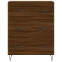Engineered wood brown oak sideboard 69.5x34x90 cm by vidaXL, Sideboards - Ref: Foro24-827851, Price: 93,92 €, Discount: %