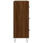 Engineered wood brown oak sideboard 69.5x34x90 cm by vidaXL, Sideboards - Ref: Foro24-827851, Price: 93,92 €, Discount: %