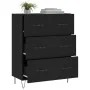 Black engineered wood sideboard 69.5x34x90 cm by vidaXL, Sideboards - Ref: Foro24-827845, Price: 93,92 €, Discount: %
