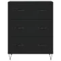 Black engineered wood sideboard 69.5x34x90 cm by vidaXL, Sideboards - Ref: Foro24-827845, Price: 93,92 €, Discount: %