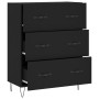 Schwarzes Sideboard aus Holzwerkstoff, 69,5 x 34 x 90 cm von vidaXL, Sideboards - Ref: Foro24-827845, Preis: 95,06 €, Rabatt: %