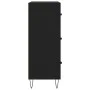 Black engineered wood sideboard 69.5x34x90 cm by vidaXL, Sideboards - Ref: Foro24-827845, Price: 93,92 €, Discount: %