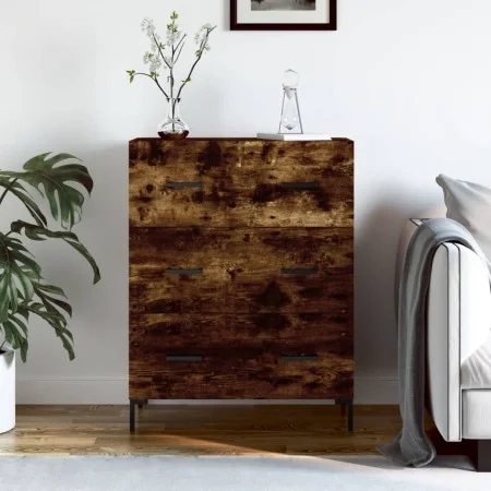Sideboard aus geräuchertem Eichenholzwerkstoff, 69,5 x 34 x 90 cm von vidaXL, Sideboards - Ref: Foro24-827857, Preis: 80,63 €...