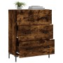 Sideboard aus geräuchertem Eichenholzwerkstoff, 69,5 x 34 x 90 cm von vidaXL, Sideboards - Ref: Foro24-827857, Preis: 81,41 €...