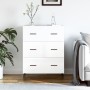 Sideboard aus glänzendem weißem Sperrholz 69,5x34x90 cm von vidaXL, Sideboards - Ref: Foro24-827870, Preis: 107,82 €, Rabatt: %