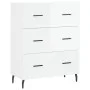 Sideboard aus glänzendem weißem Sperrholz 69,5x34x90 cm von vidaXL, Sideboards - Ref: Foro24-827870, Preis: 106,50 €, Rabatt: %