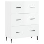 Sideboard aus glänzendem weißem Sperrholz 69,5x34x90 cm von vidaXL, Sideboards - Ref: Foro24-827870, Preis: 107,82 €, Rabatt: %
