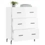 Sideboard aus glänzendem weißem Sperrholz 69,5x34x90 cm von vidaXL, Sideboards - Ref: Foro24-827870, Preis: 106,50 €, Rabatt: %
